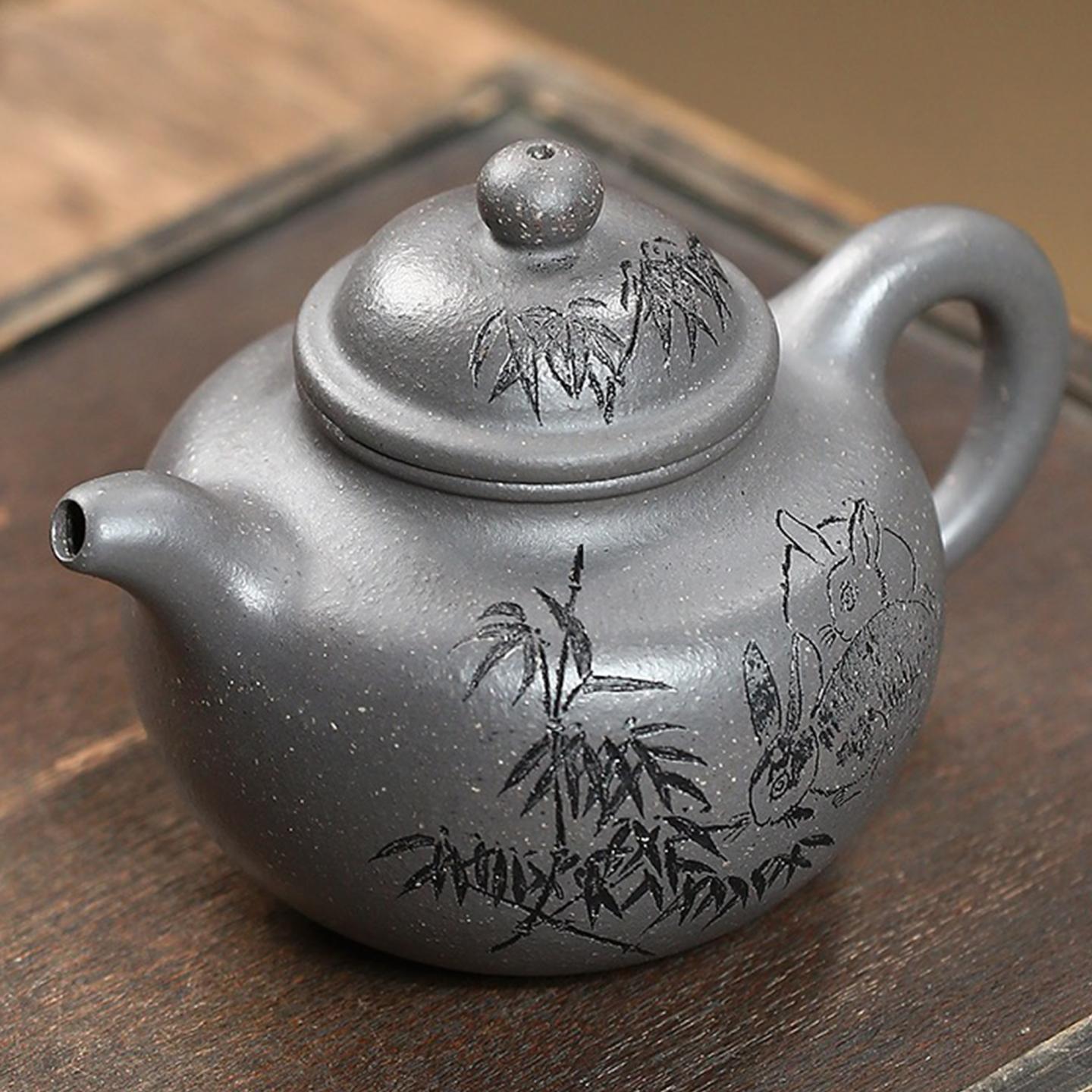 邱爽 大亨掇球壶 紫砂壶 约450cc