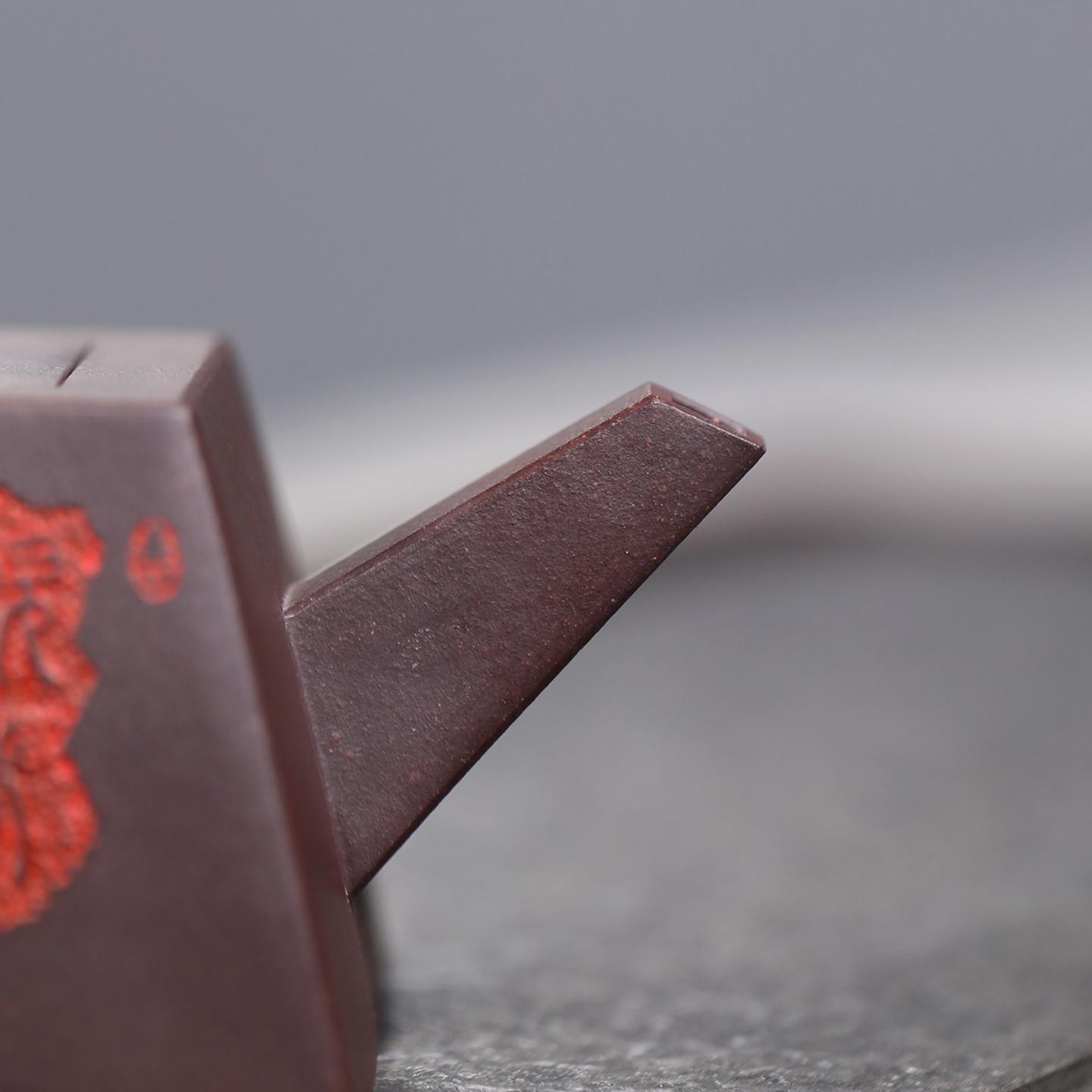 邱爽 升方壶 紫砂壶 约350cc