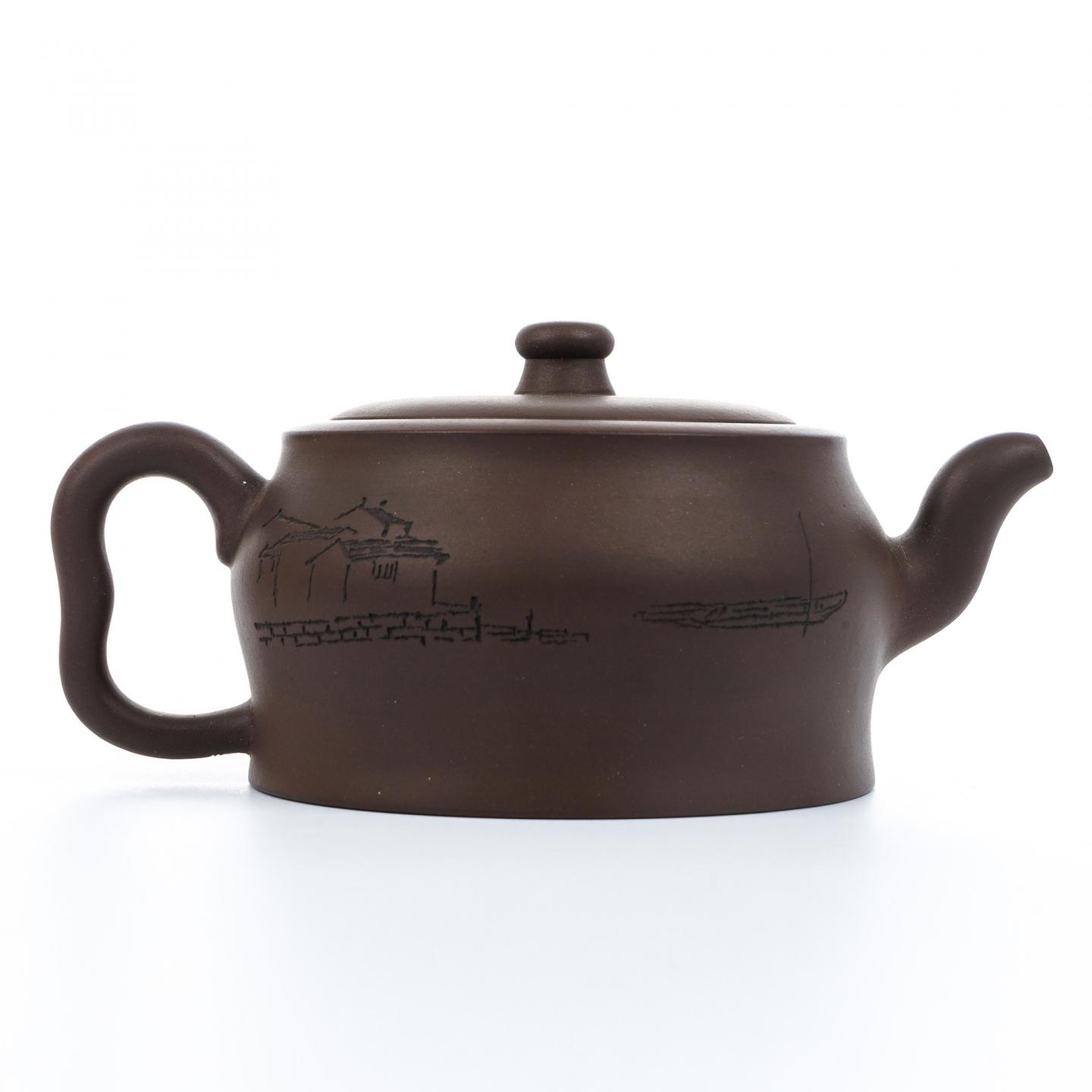 （长乐弘）【徐秀棠题字】亘古壶 紫砂壶 当代 约380cc 约高77mm