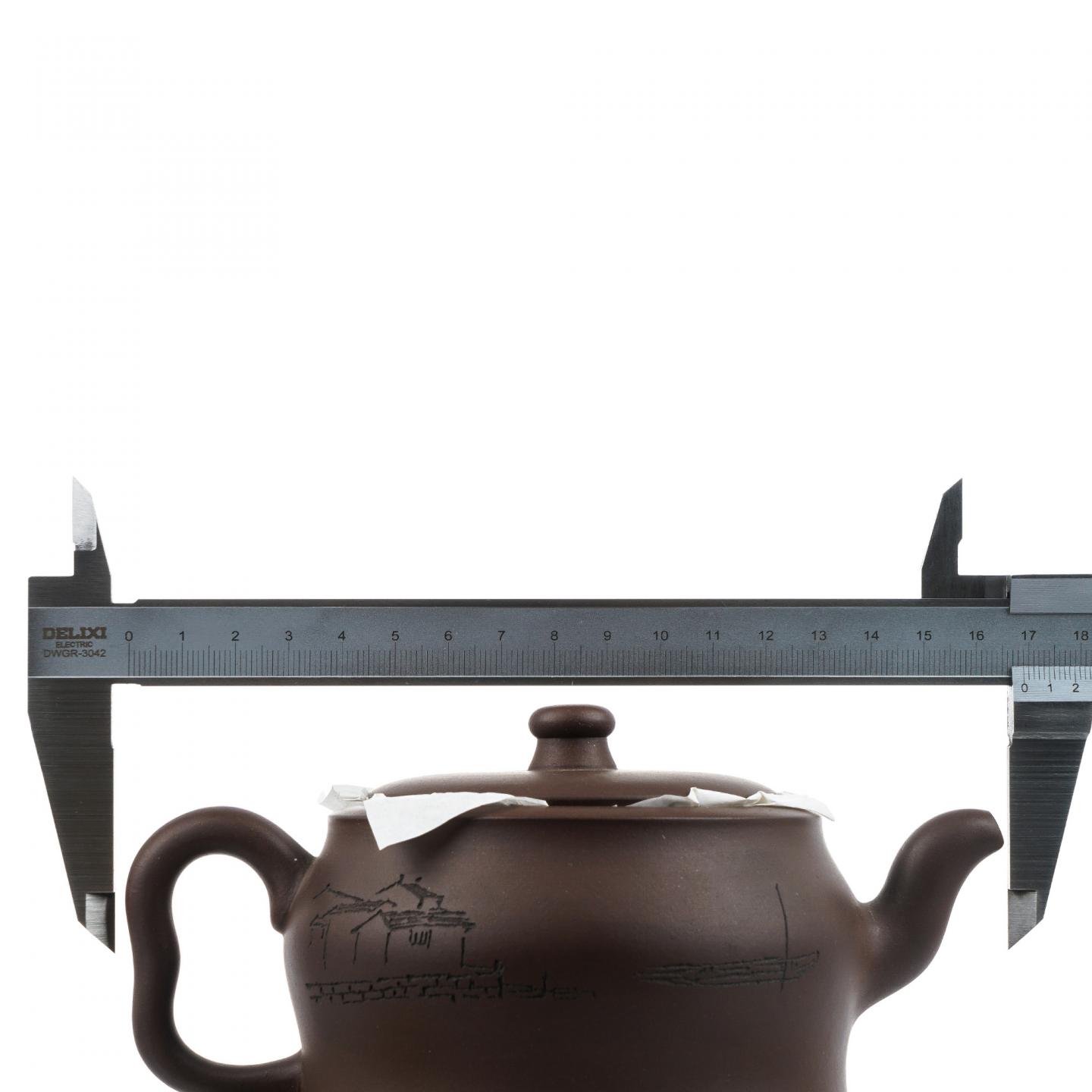 （长乐弘）【徐秀棠题字】亘古壶 紫砂壶 当代 约380cc 约高77mm