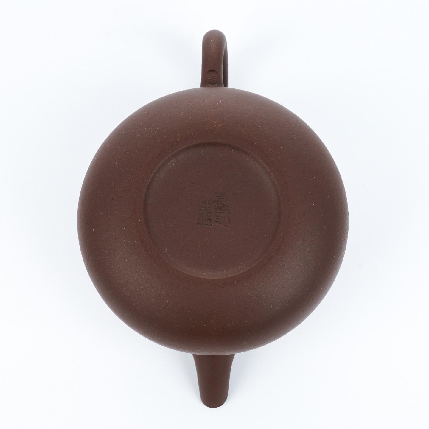 （长乐弘）【徐秀棠题字】葫芦壶 紫砂壶 当代 约360cc 约高93mm