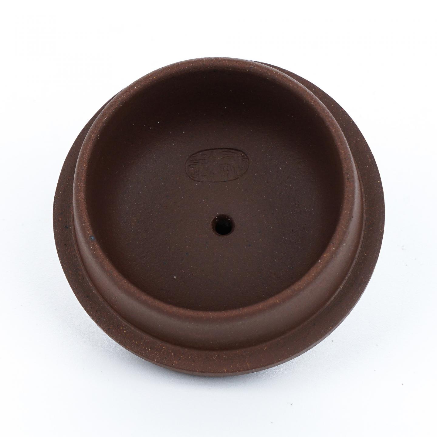 （长乐弘）【徐秀棠题字】葫芦壶 紫砂壶 当代 约360cc 约高93mm