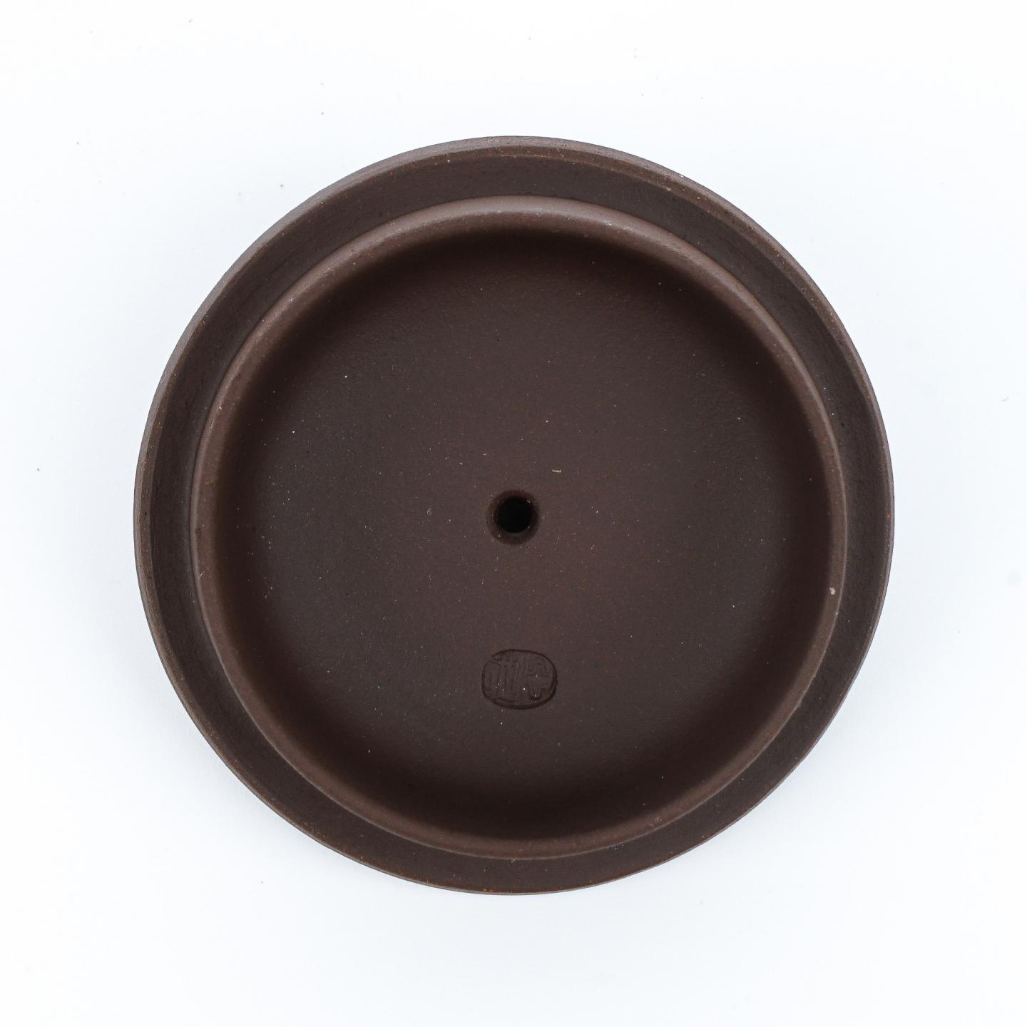 （长乐弘）【徐秀棠题字】瓦当壶 紫砂壶 当代 约210cc 约高61mm