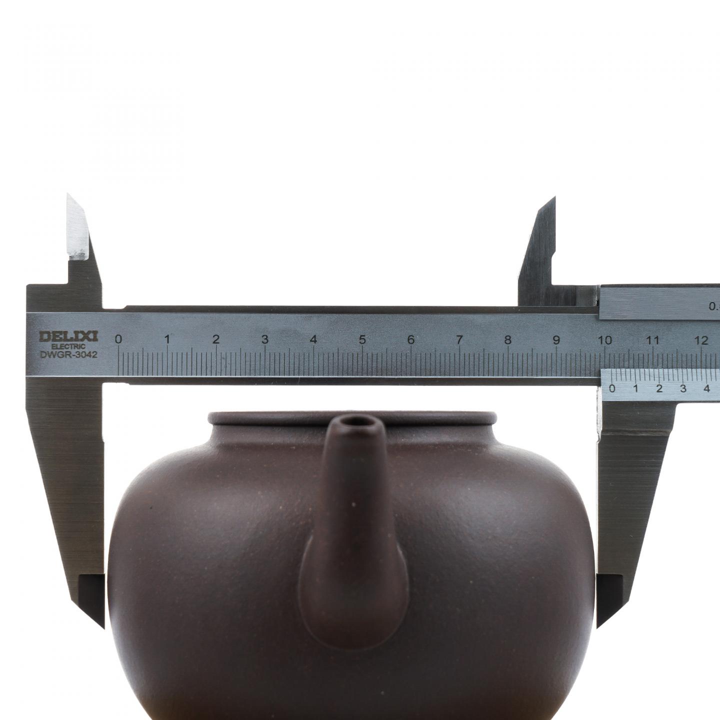 周陶森 圆掇壶 紫砂壶 约90年代 约360cc 约高103mm