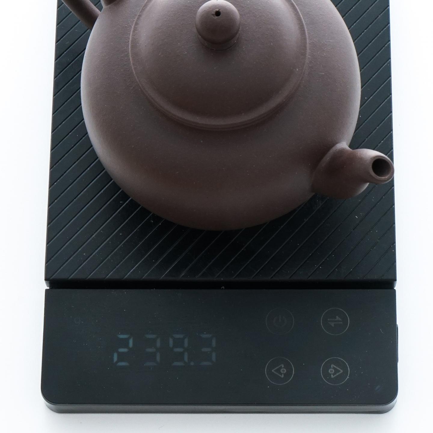 周陶森 圆掇壶 紫砂壶 约90年代 约360cc 约高103mm