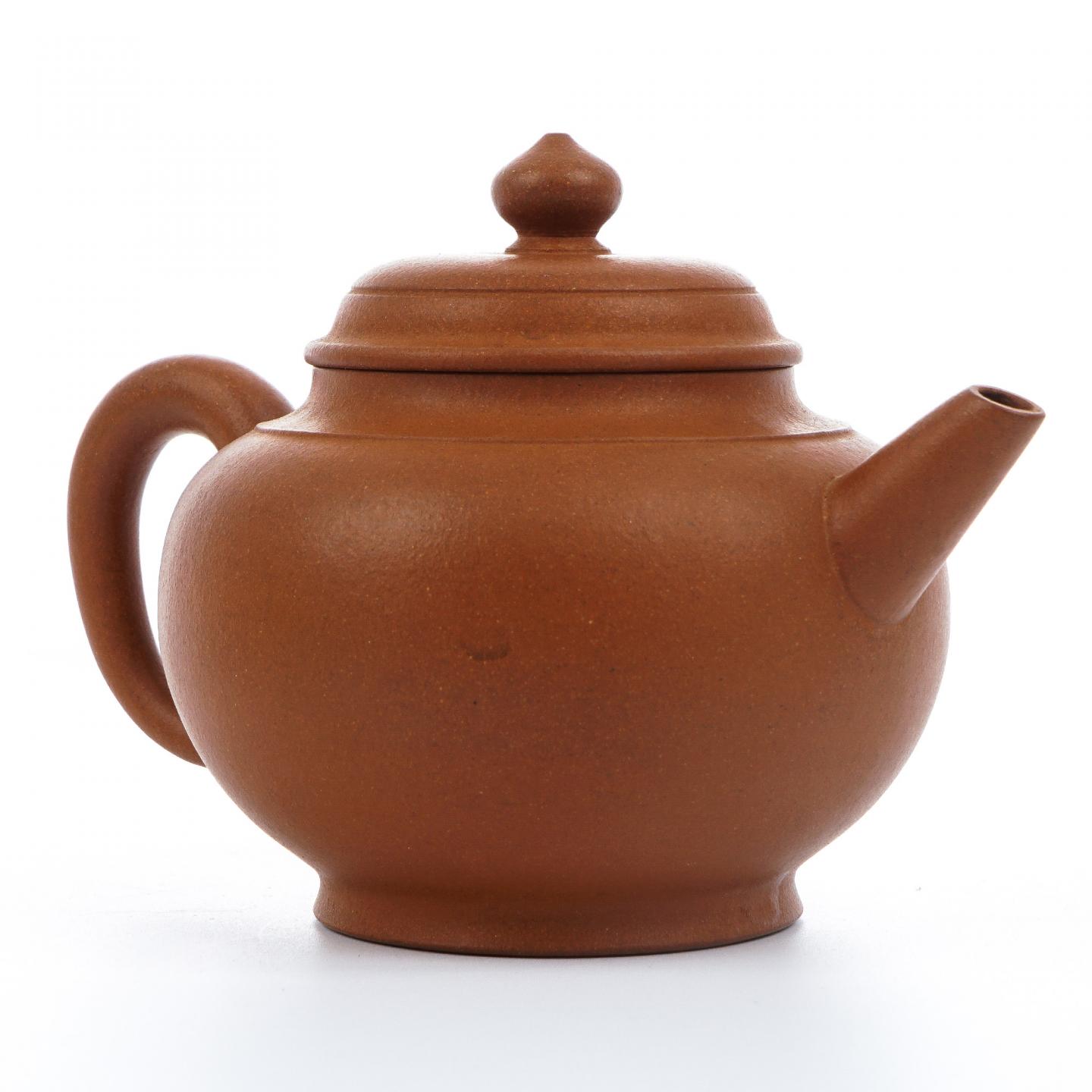 曹铭鸣 肩线宫灯壶 紫砂壶 1998年 约380cc 约高100mm