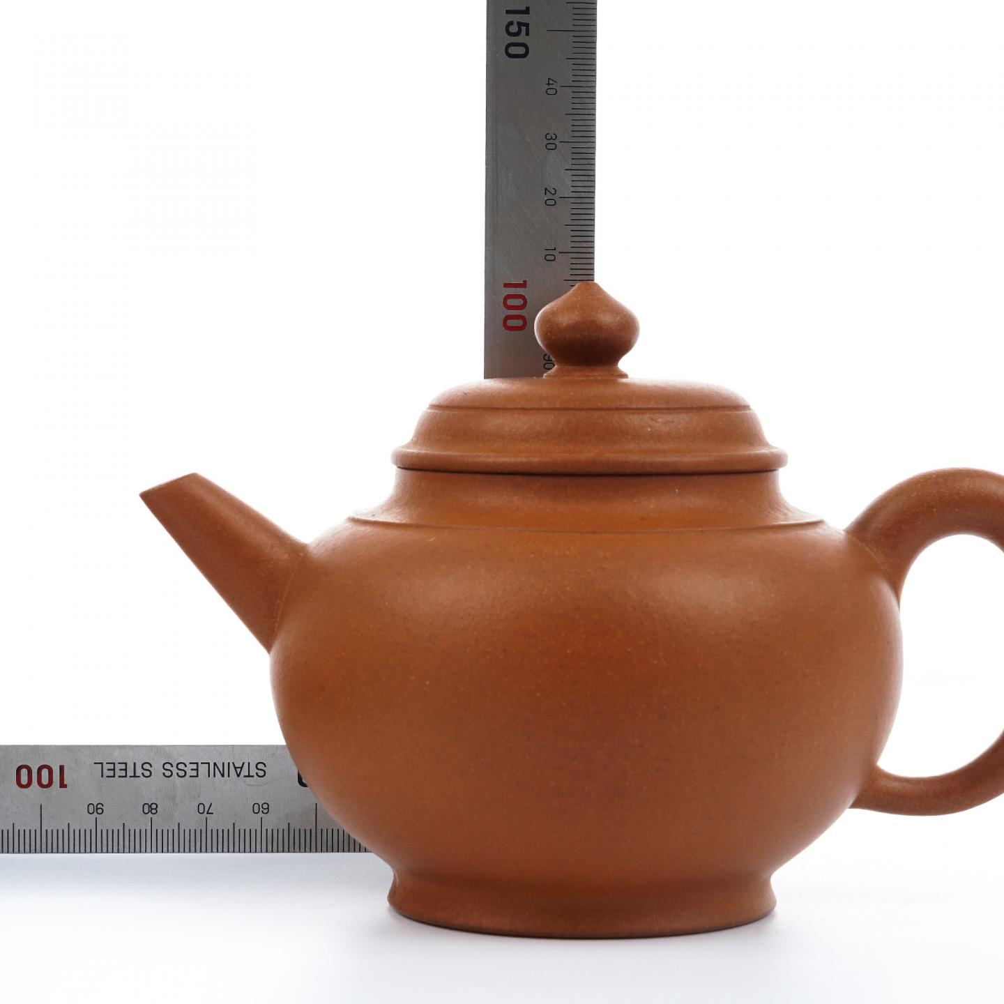 曹铭鸣 肩线宫灯壶 紫砂壶 1998年 约380cc 约高100mm