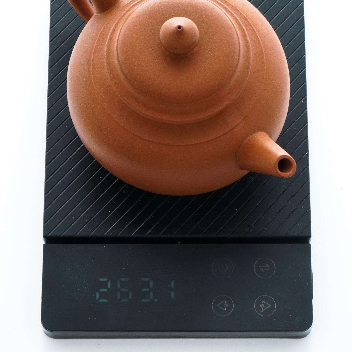 曹铭鸣 肩线宫灯壶 紫砂壶 1998年 约380cc 约高100mm