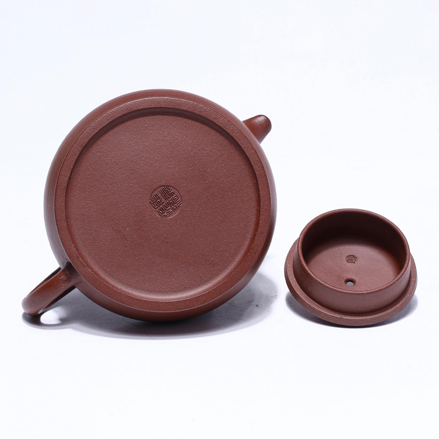 殷嘉悦 双线如意壶 紫砂壶 260cc