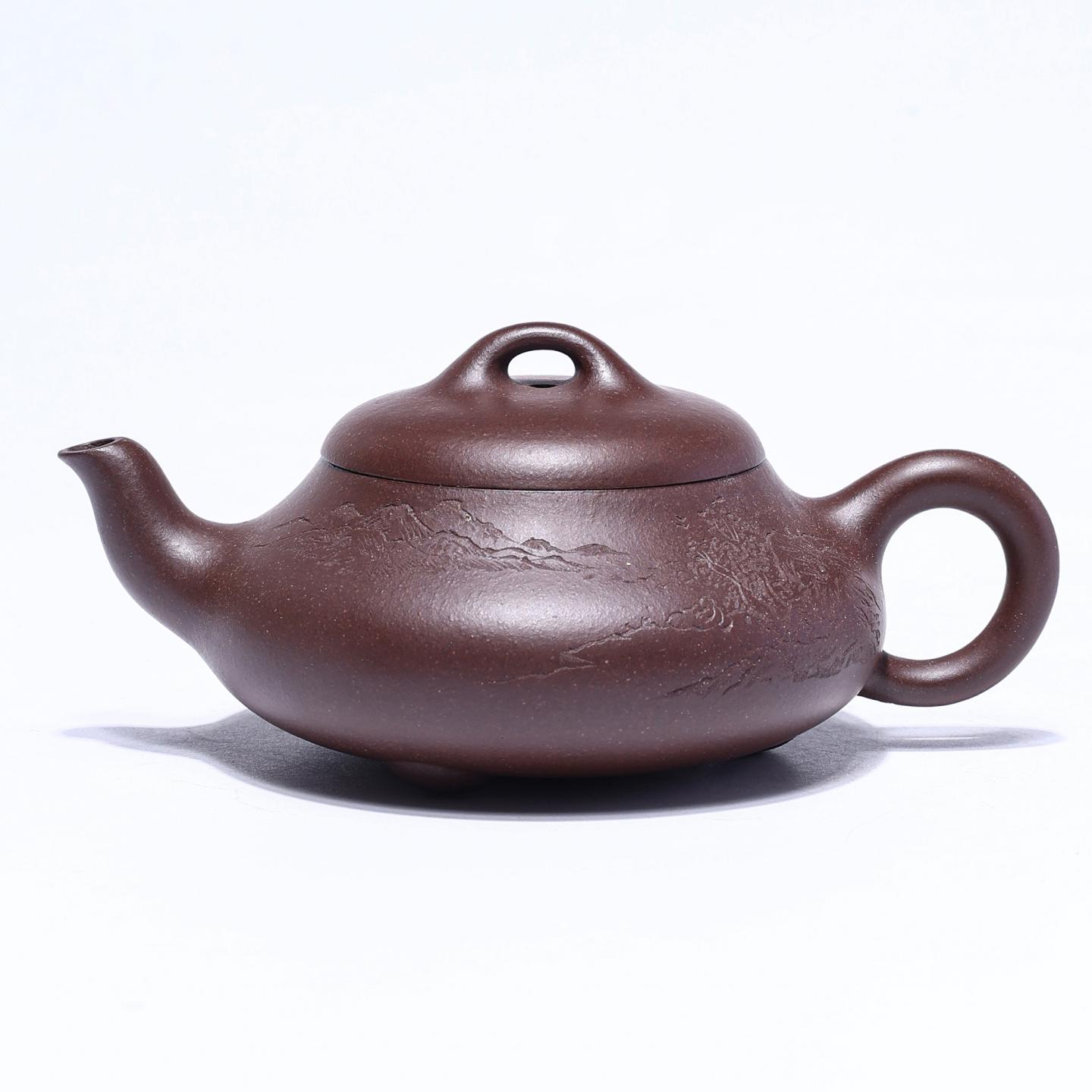 殷嘉悦 汉棠石瓢壶 紫砂壶 220cc
