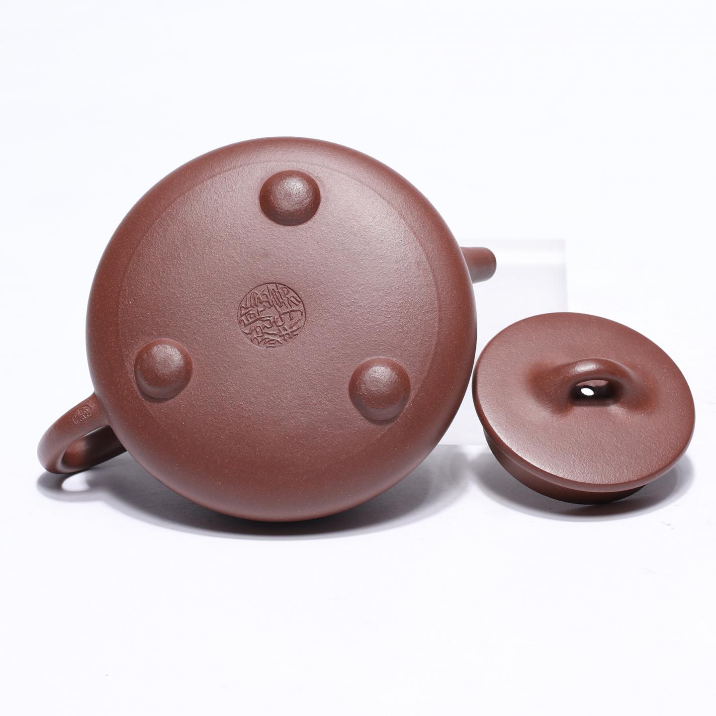 殷嘉悦 平盖石瓢壶 紫砂壶 200cc