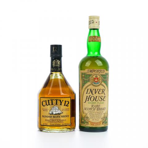 Cutty Sark 12 年/Inver House 绿格纹 调和 2瓶组