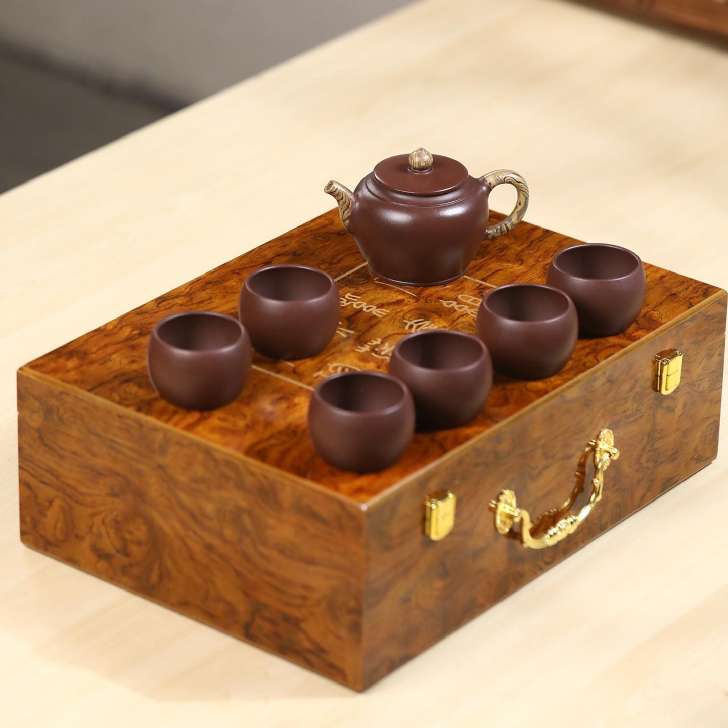 杨菲 精品套组《长乐壶》 紫砂壶 220cc