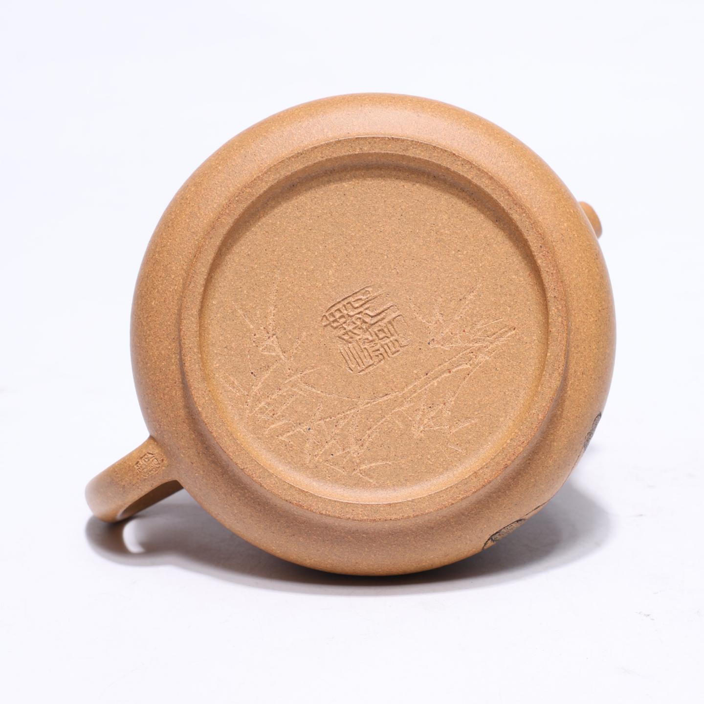 魏长发 牡丹石瓢壶 紫砂壶 250cc