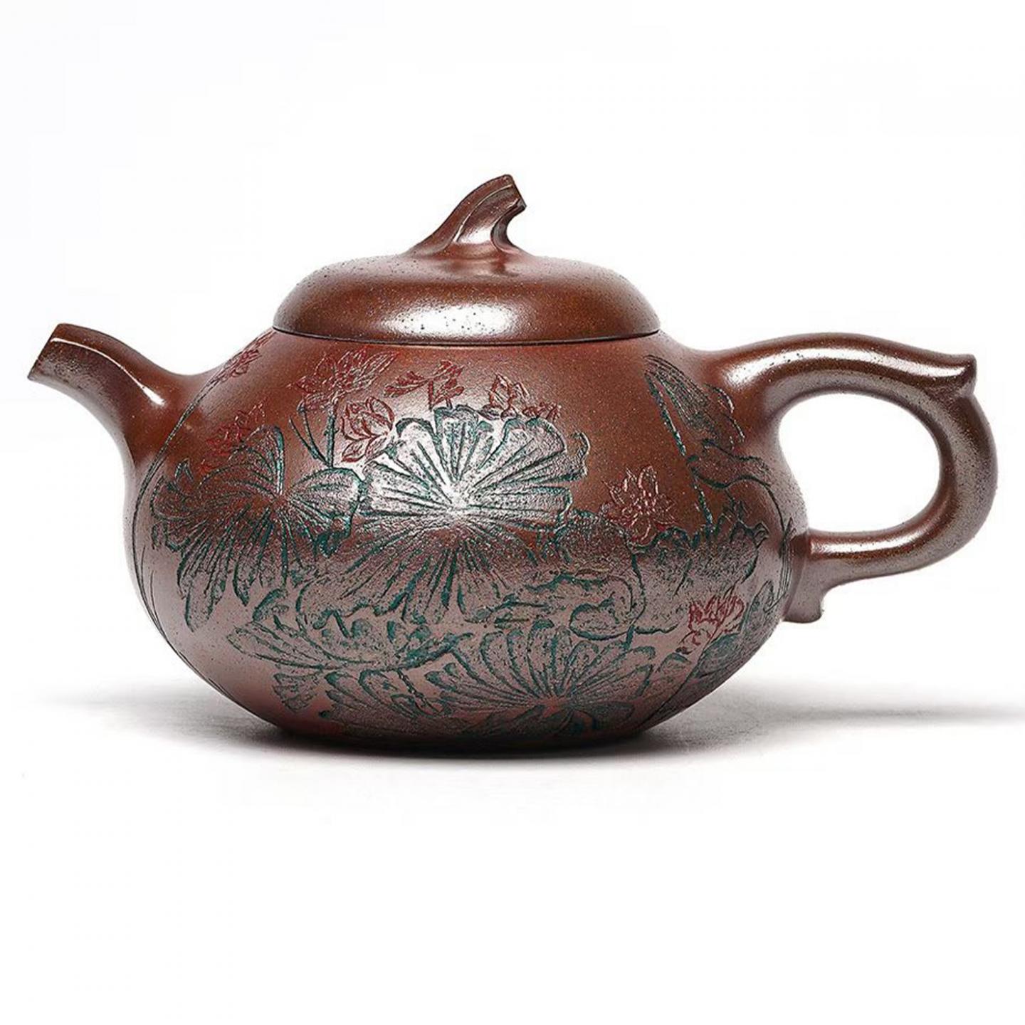 范勤君 莲韵茄瓜 紫砂壶 340cc