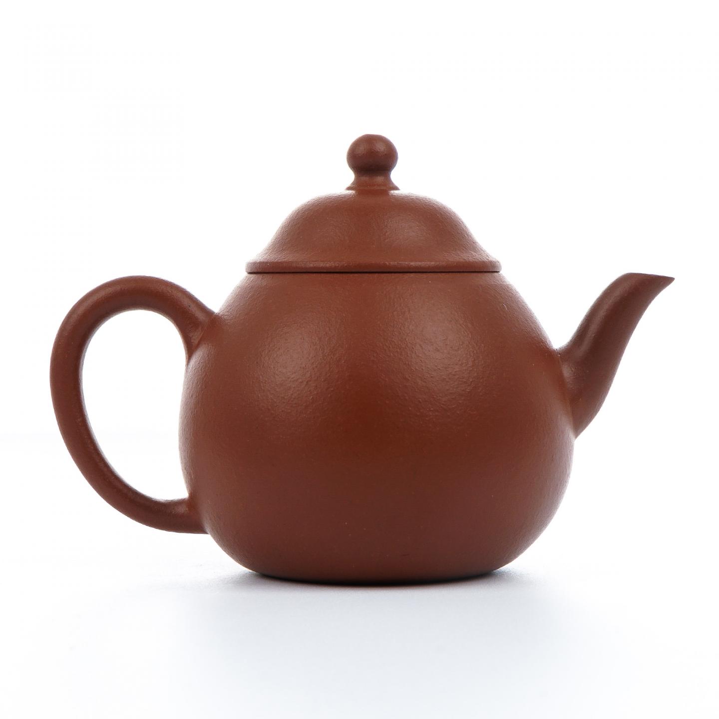 九瀚 鸣远式高梨 紫砂壶 当代 约125cc 高约74mm