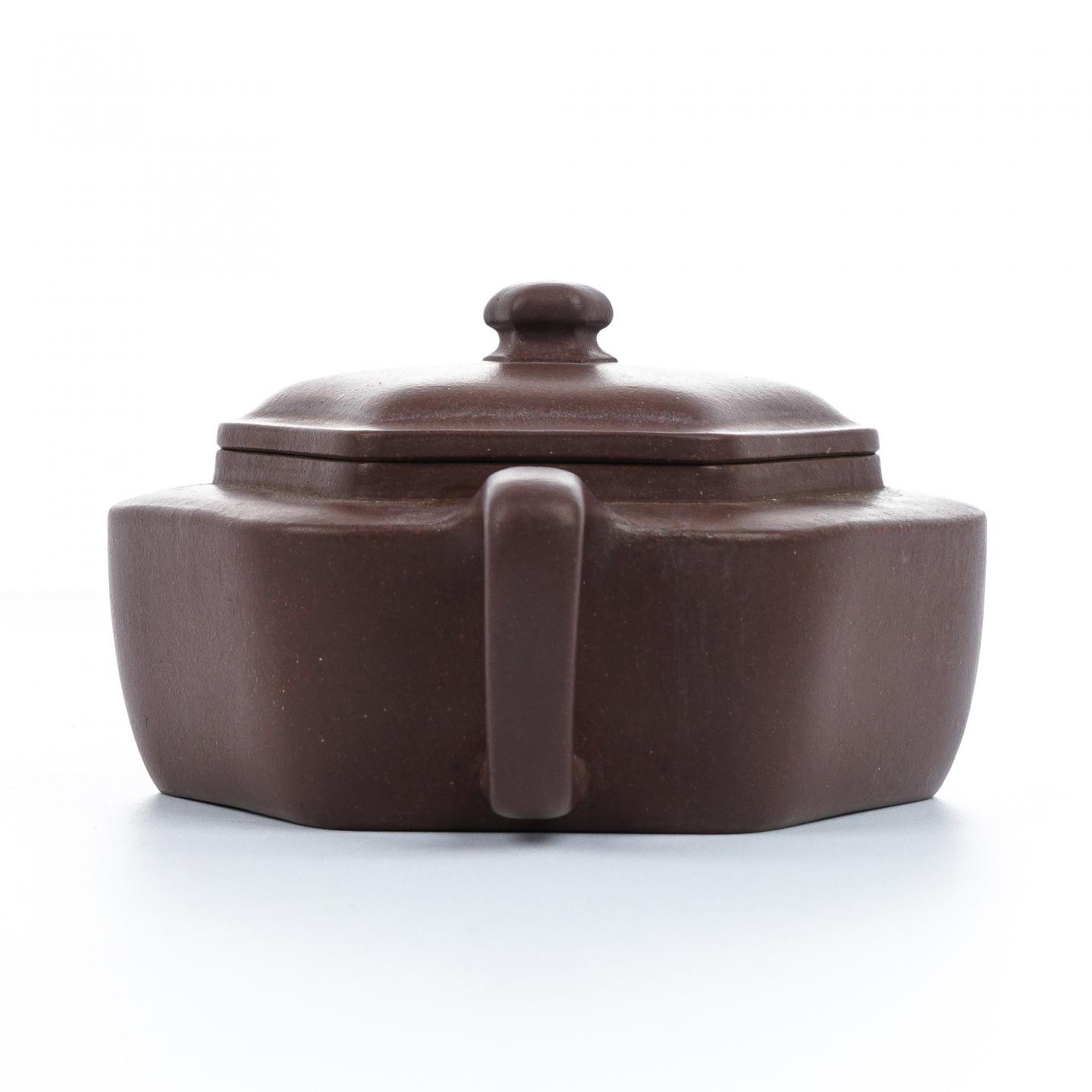 王蜀云（九瀚） 六方折肩 紫砂壶 2016年 约180cc 高约57mm