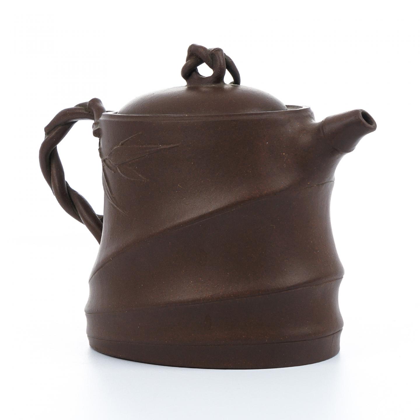 老一厂壶 风竹壶 紫砂壶 约80年代 约240cc 高约98mm