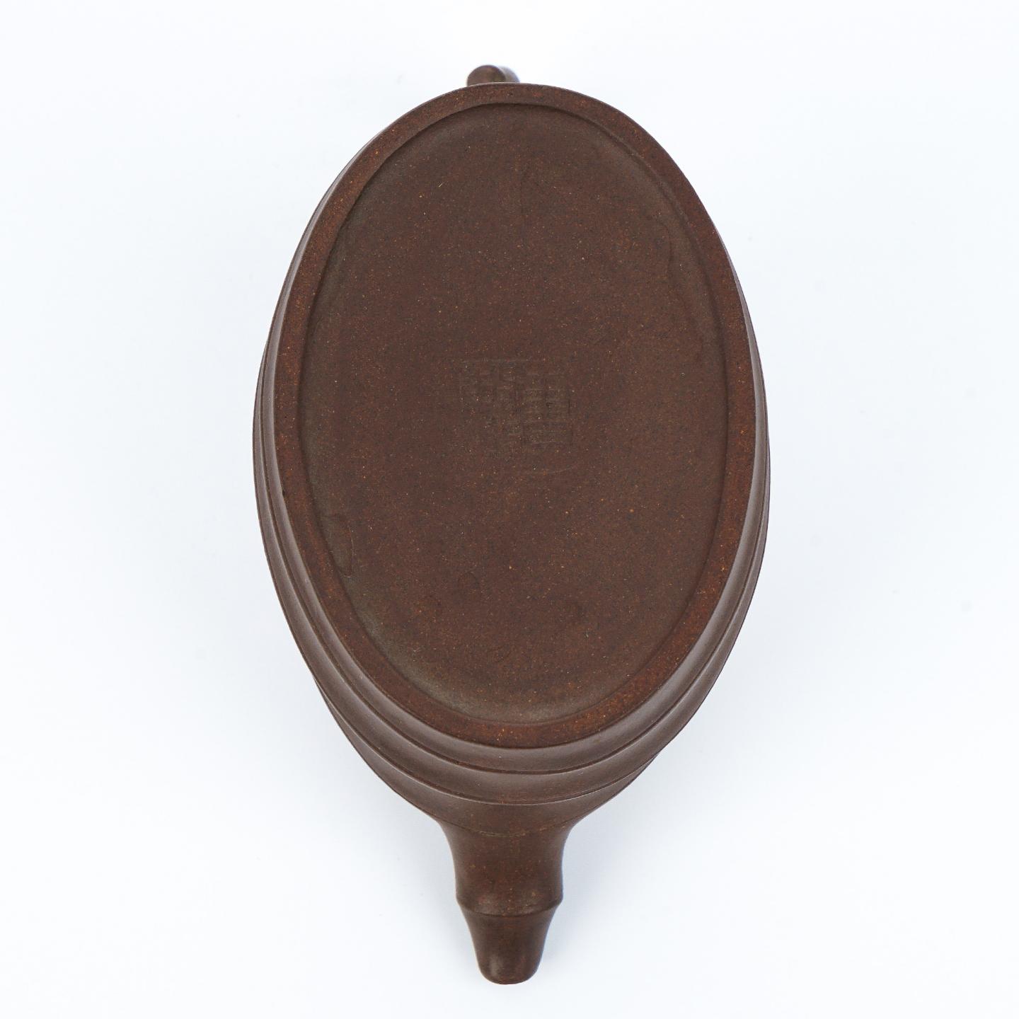 老一厂壶 风竹壶 紫砂壶 约80年代 约240cc 高约98mm