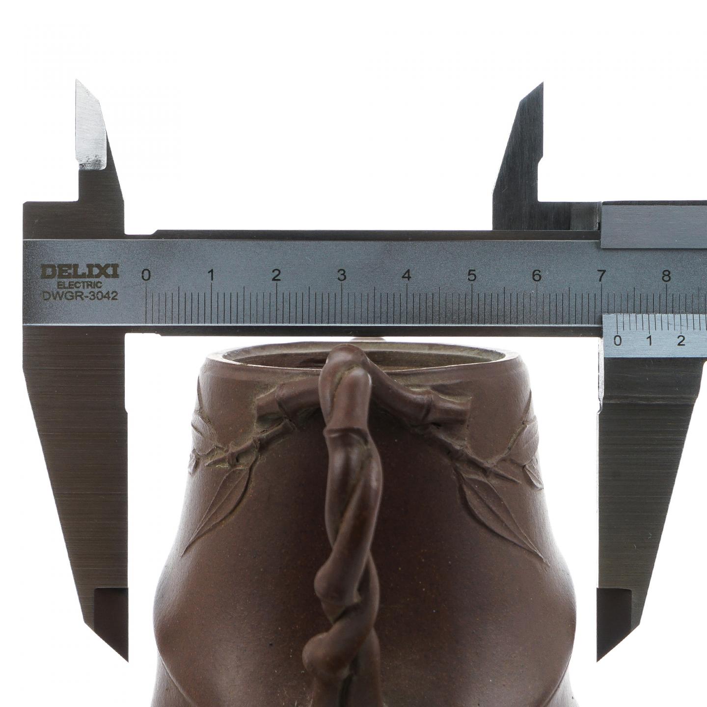 老一厂壶 风竹壶 紫砂壶 约80年代 约240cc 高约98mm