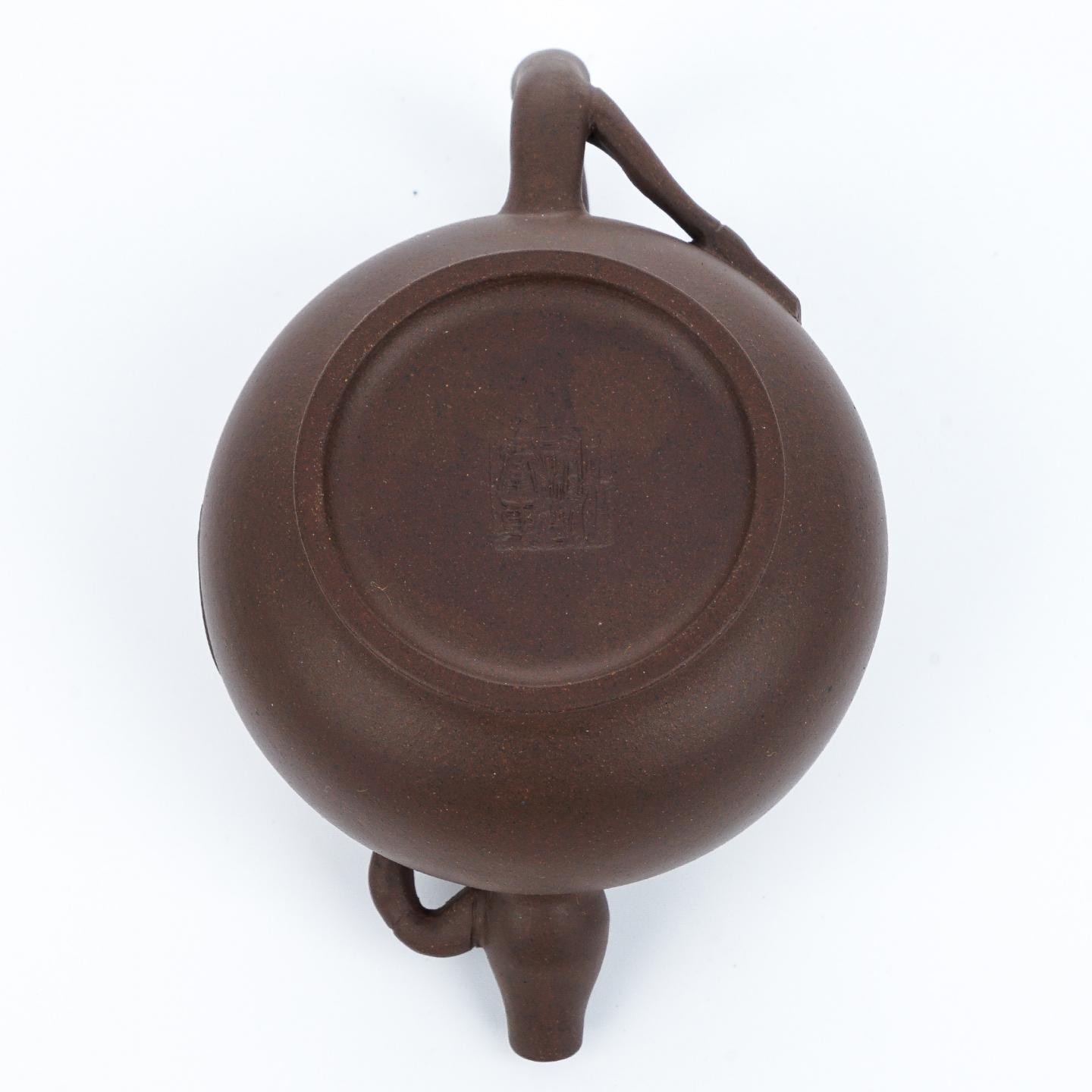 老一厂壶 葫芦竹壶 紫砂壶 约80年代 约210cc 高约84mm