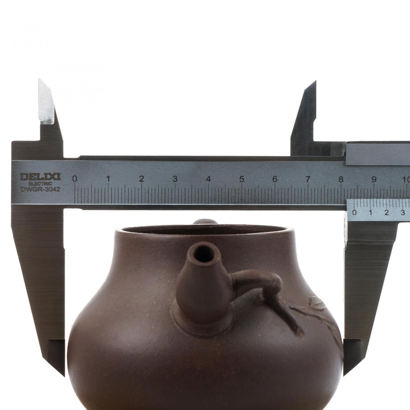 老一厂壶 葫芦竹壶 紫砂壶 约80年代 约210cc 高约84mm