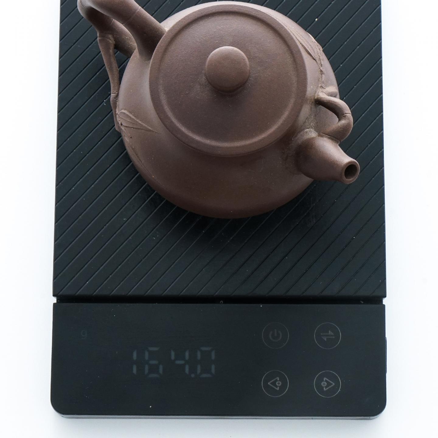 老一厂壶 葫芦竹壶 紫砂壶 约80年代 约210cc 高约84mm