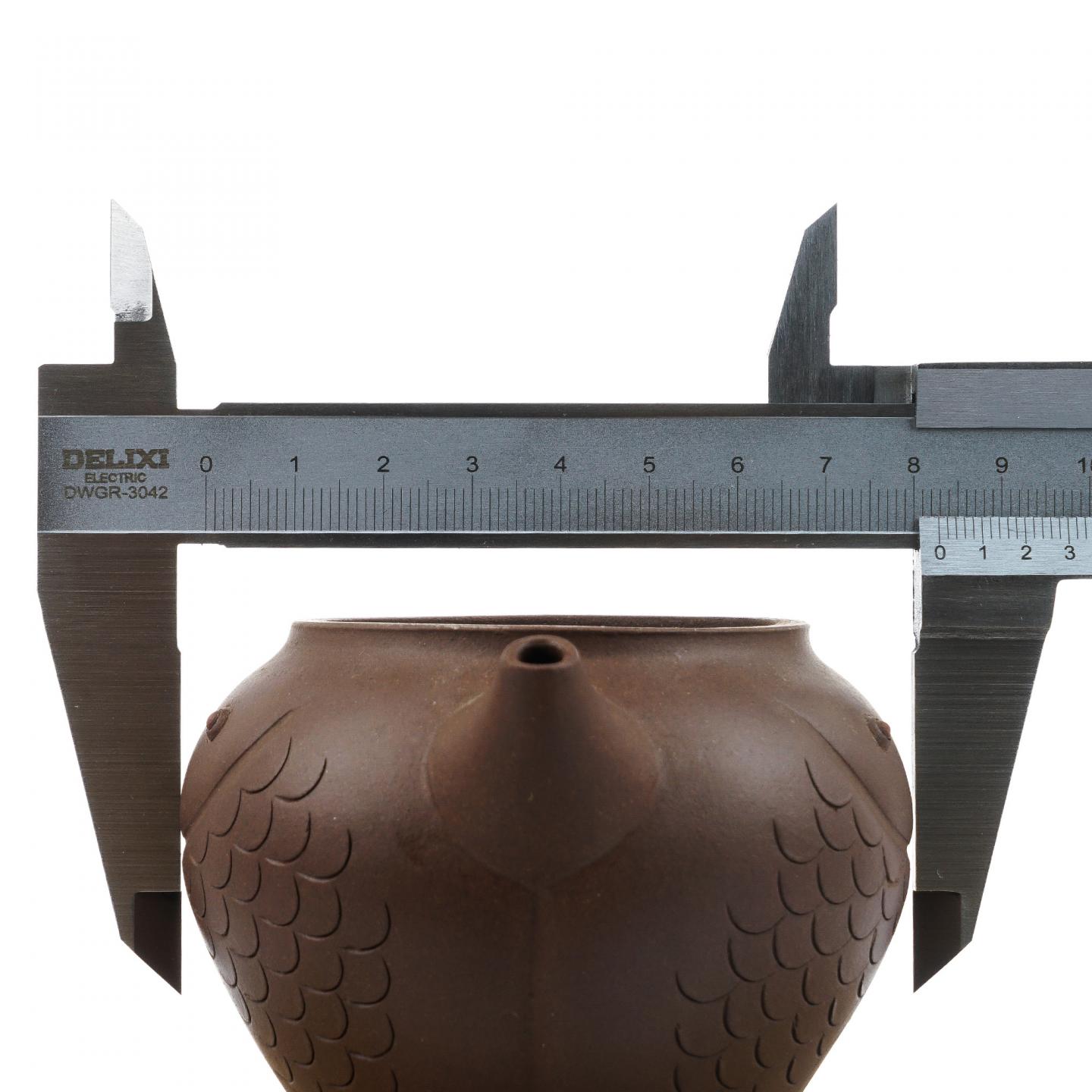 老一厂壶 双鱼壶 紫砂壶 约80年代 约200cc 高约85mm