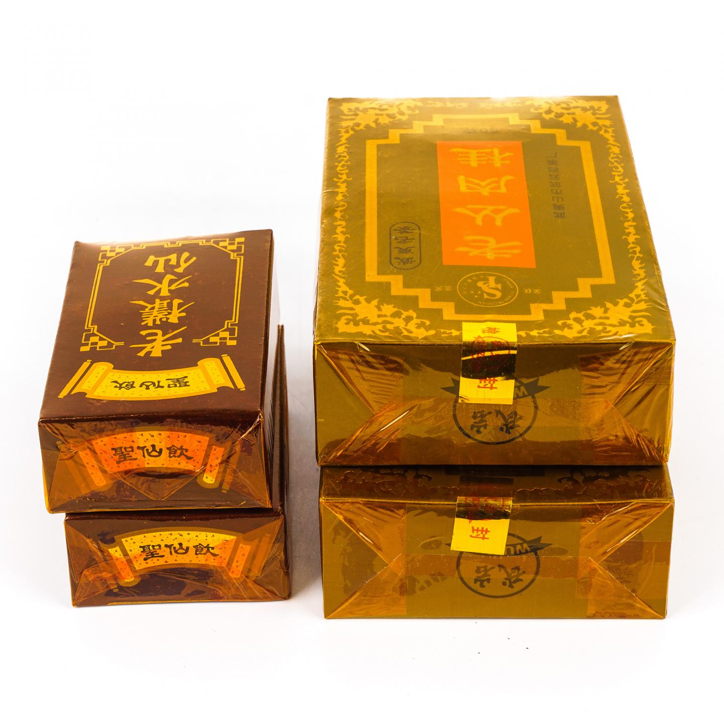 1999年 老丛肉桂 /1980年代末 “圣仙饮”极品老枞水仙 4盒组 50g*2+16.3g*2