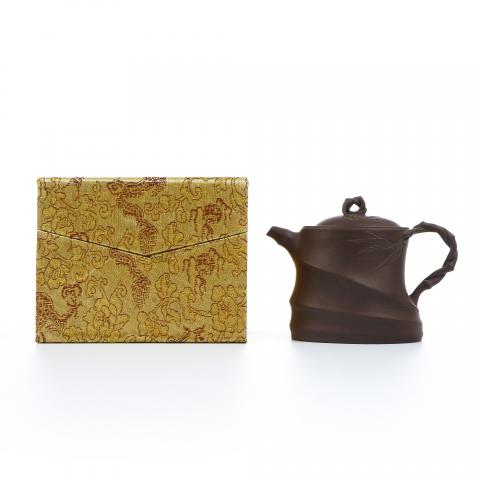 老一厂壶 风竹壶 紫砂壶 约80年代 约240cc 高约98mm