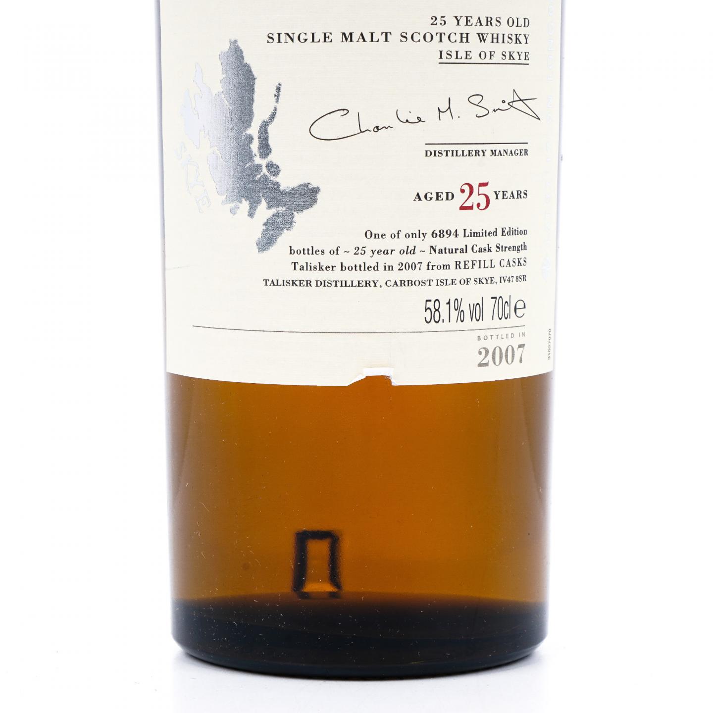 Talisker 泰斯卡 25年 2007 SR系列