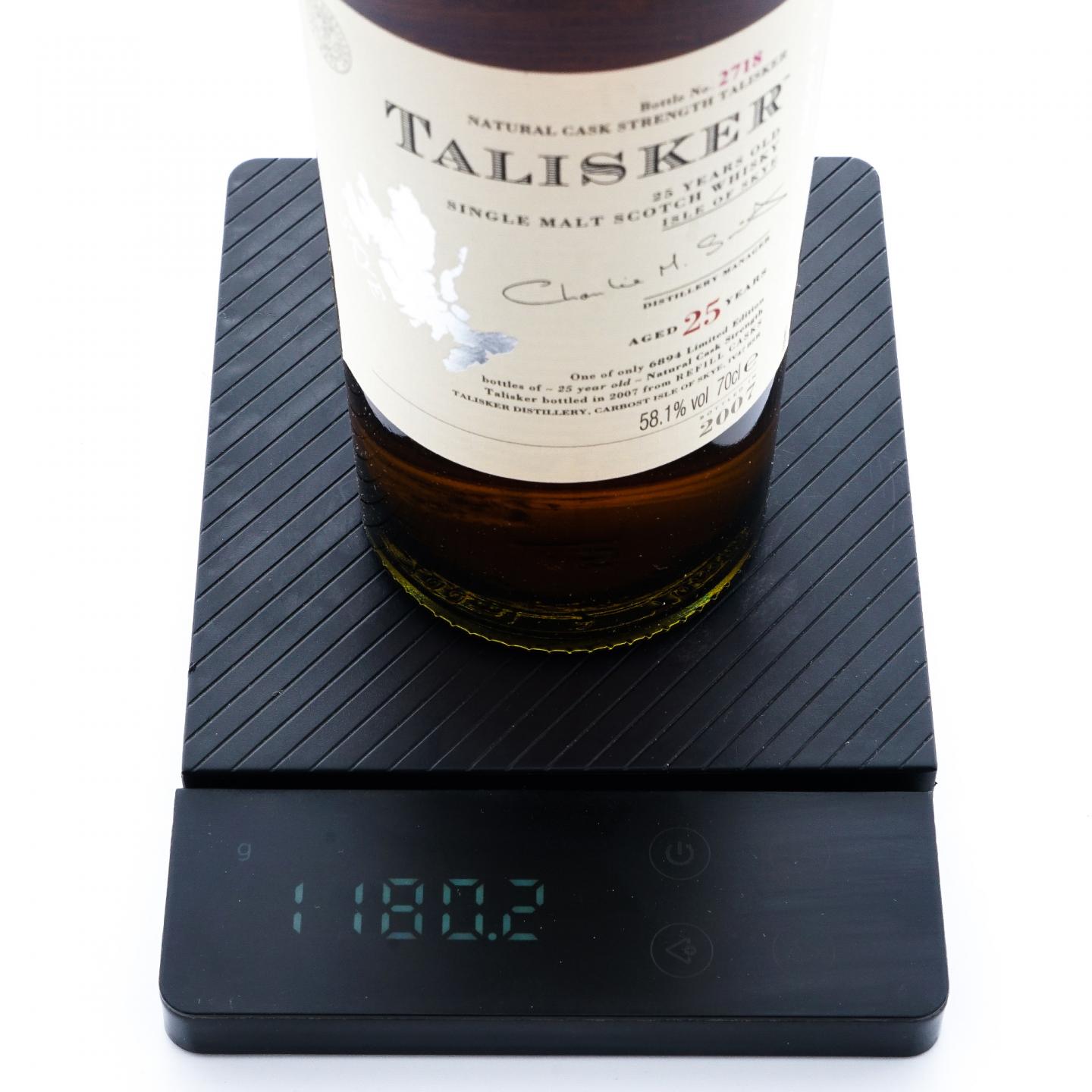 Talisker 泰斯卡 25年 2007 SR系列 桶强