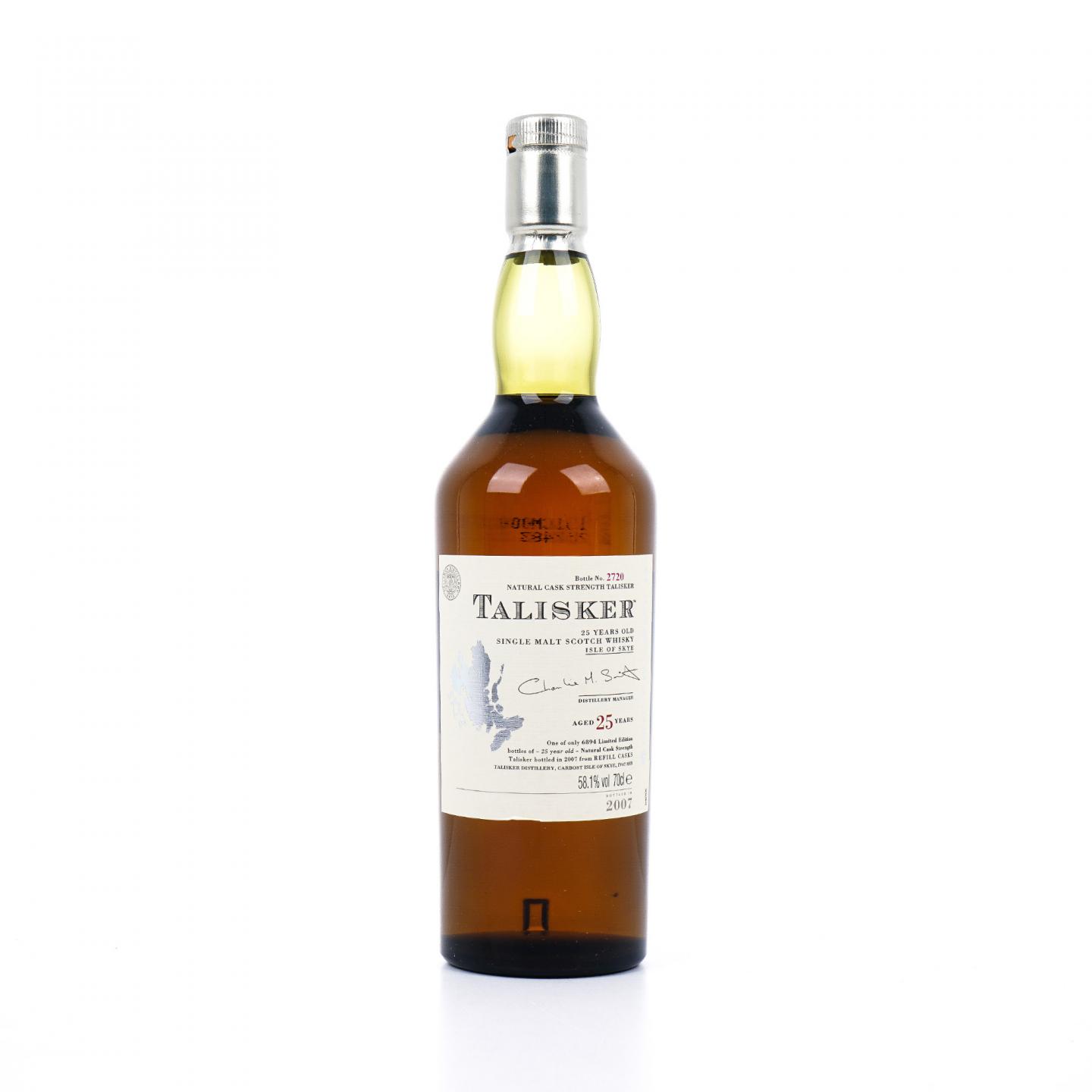 Talisker 泰斯卡 25年 2007 SR系列 桶强 58.1%Vol.