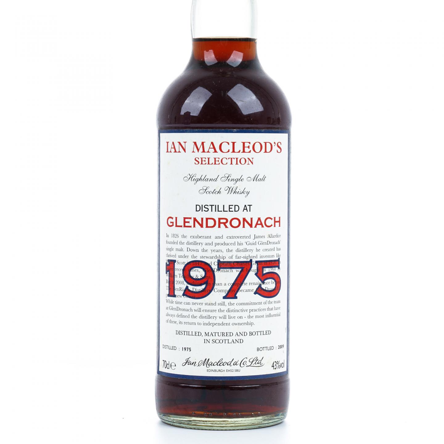 Glendronach 格兰多纳 1975-2009 Ian Macleod