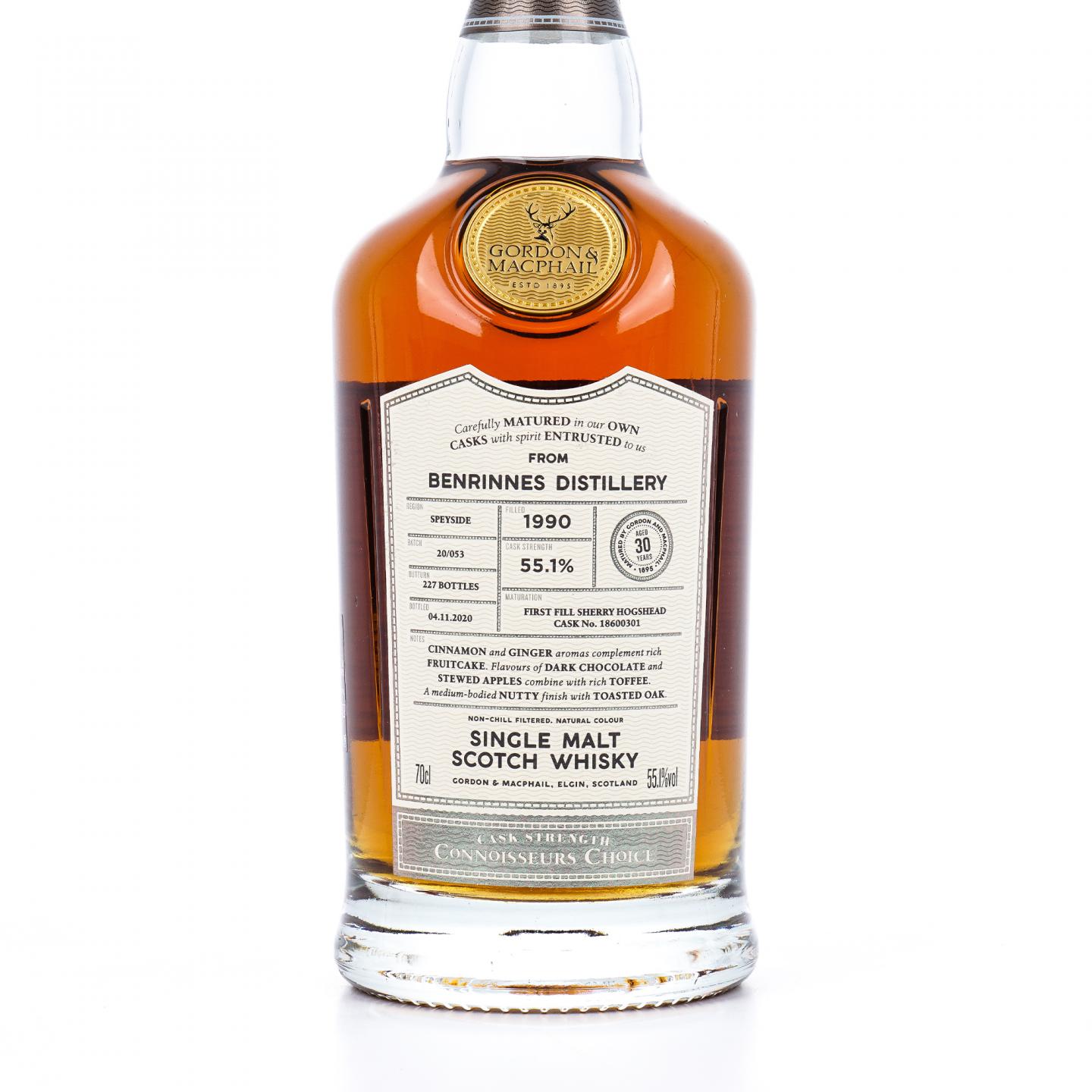Benrinnes 本利林 30年 1990-2020 GM鉴赏家之选 雪莉桶