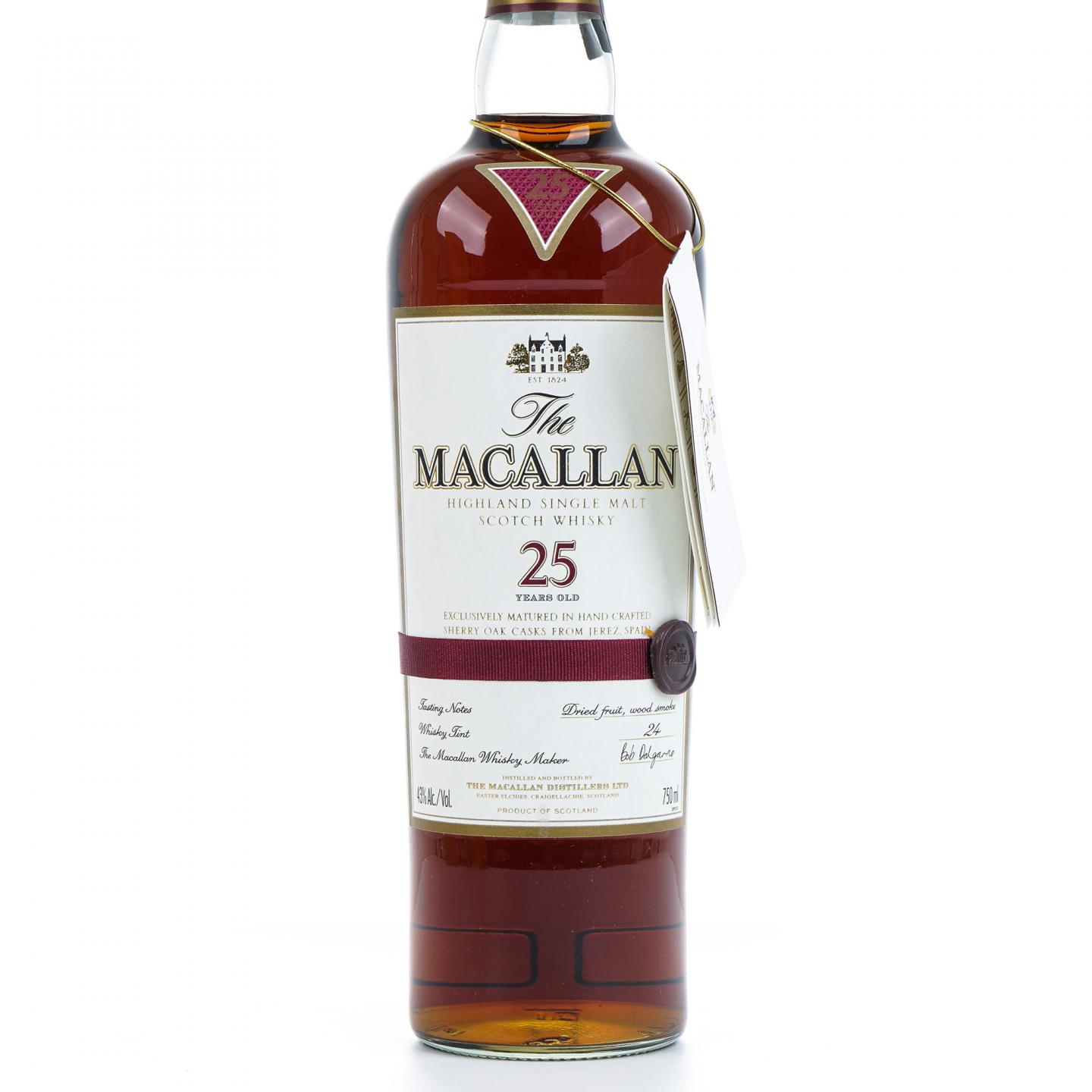 Macallan 麦卡伦 25年 雪莉桶 红腰带 750ml
