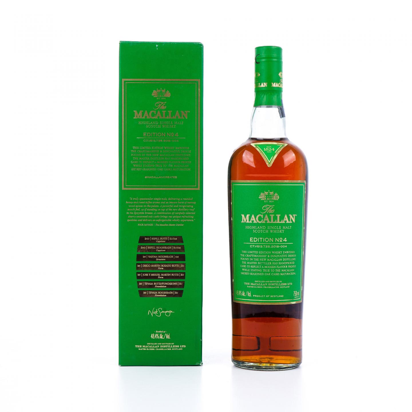 Macallan 麦卡伦 Edition No.4 绿标 750ML