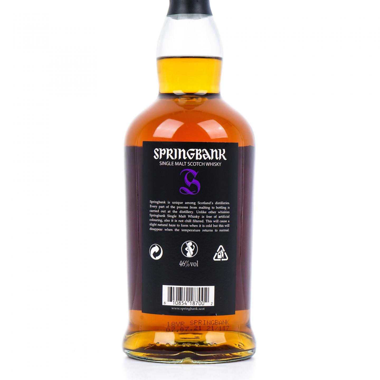 Springbank 云顶 18年 2021