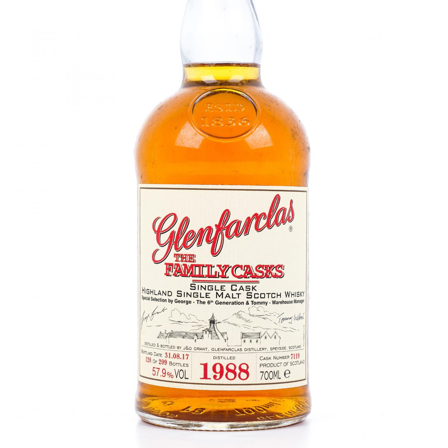 Glenfarclas 格兰花格 1988-2017 家族桶 单桶#7119