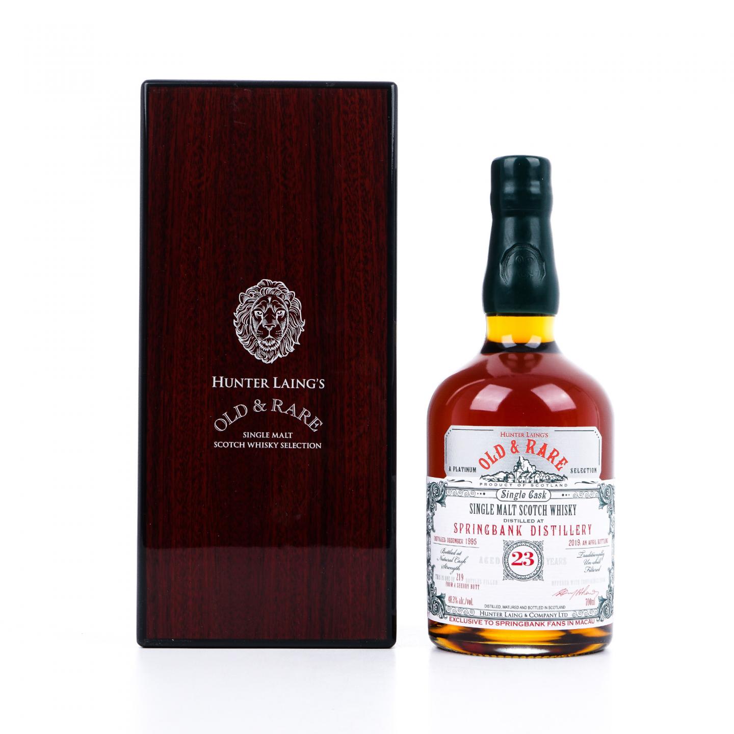 Springbank 云顶 23年 1995-2019 HL Old & Rare 雪莉单桶 桶强 48.3%Vol.