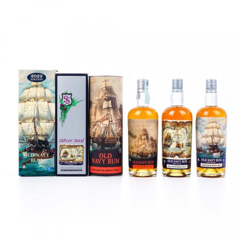 Old Navy Rum 2018/2022/2024 Silver Seal 老海军朗姆酒 3支组