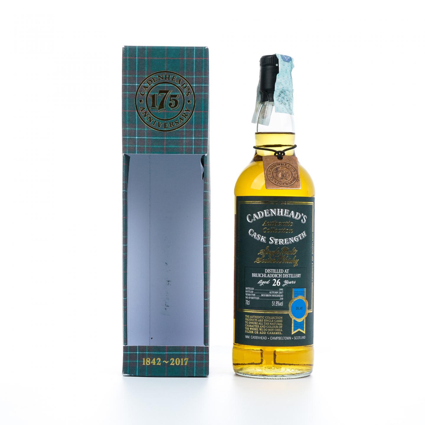 Bruichladdich 布赫拉迪 26年 1991-2017 Cadenhead