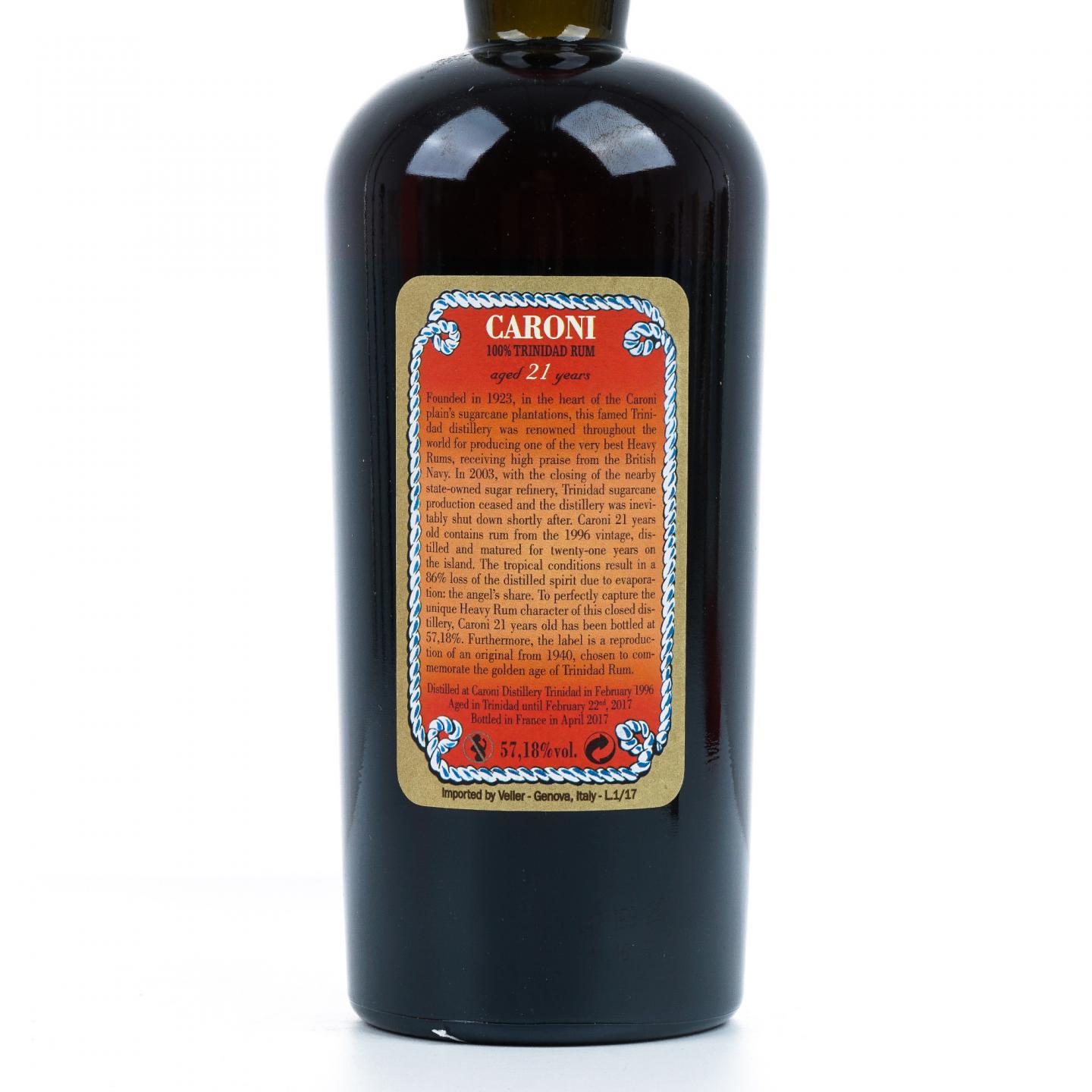 Caroni 21年 1996-2017 Velier 特立尼达朗姆酒