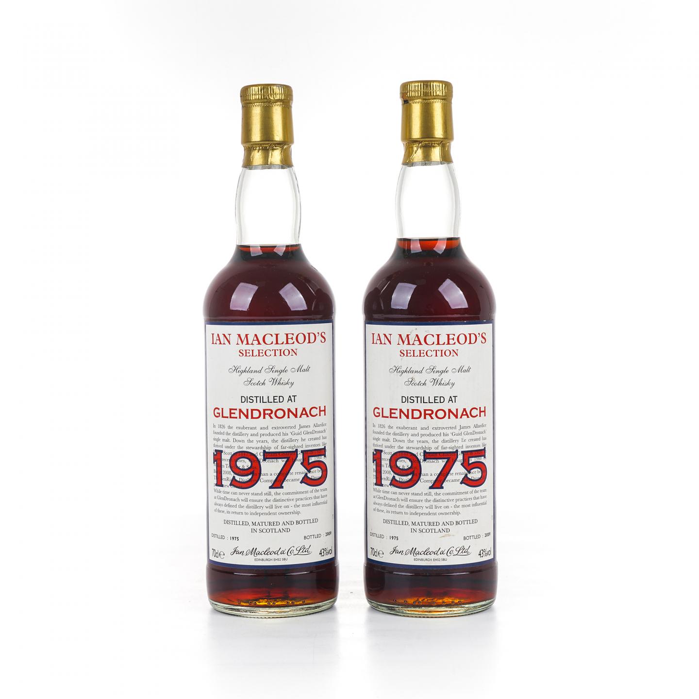 Glendronach 格兰多纳 1975-2009 Ian Macleod 2瓶组
