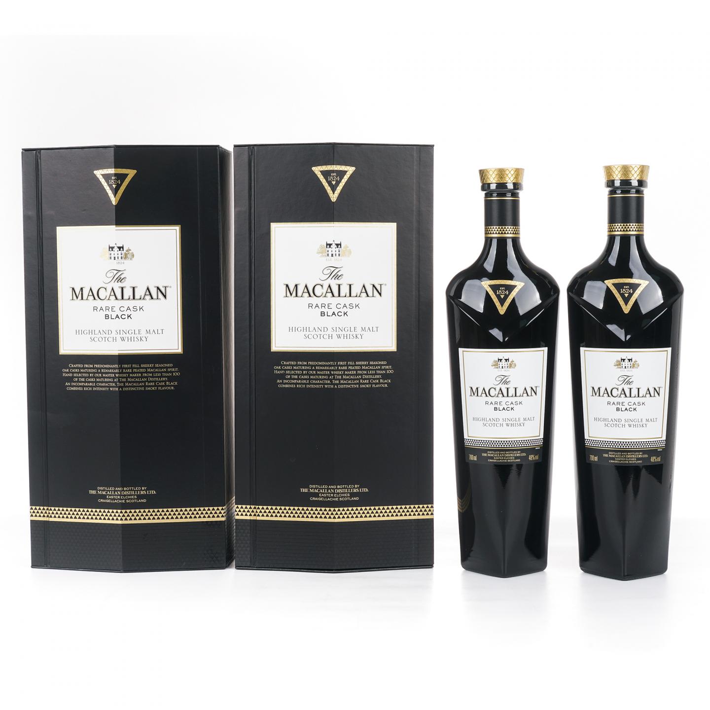 Macallan 麦卡伦 黑钻 Rare Cask Black 1824系列 2瓶组