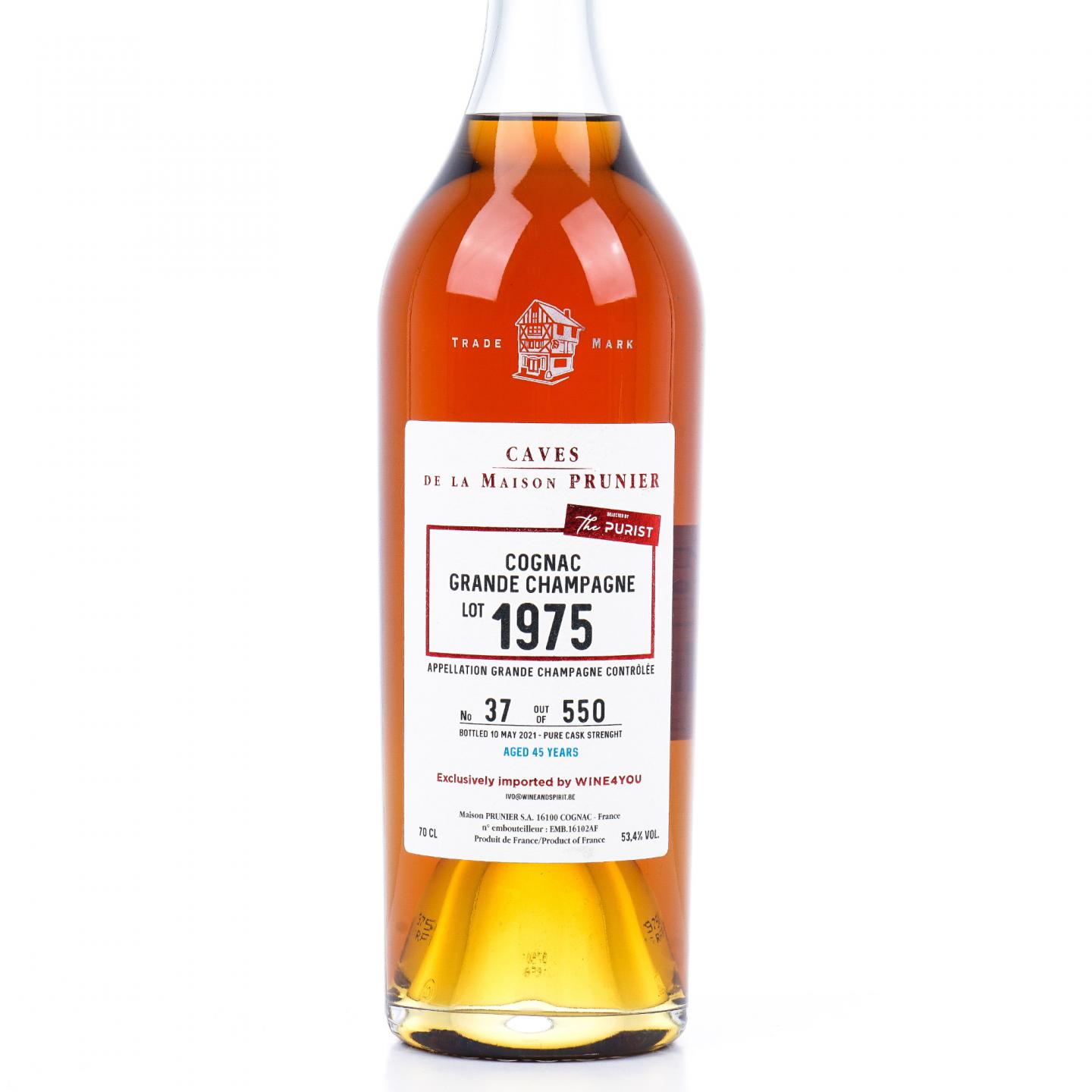 Prunier 普诺尼 45年 1975-2021 大香槟区 干邑 Wine4you