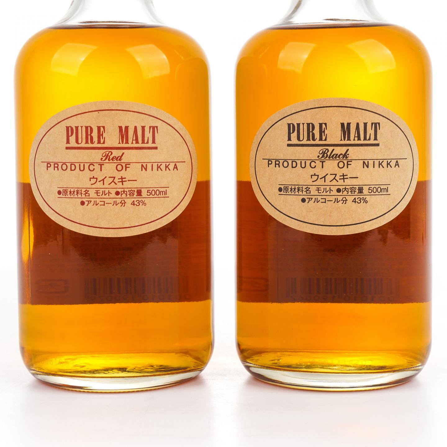 Nikka Pure Malt 红黑标 500ml*2支组