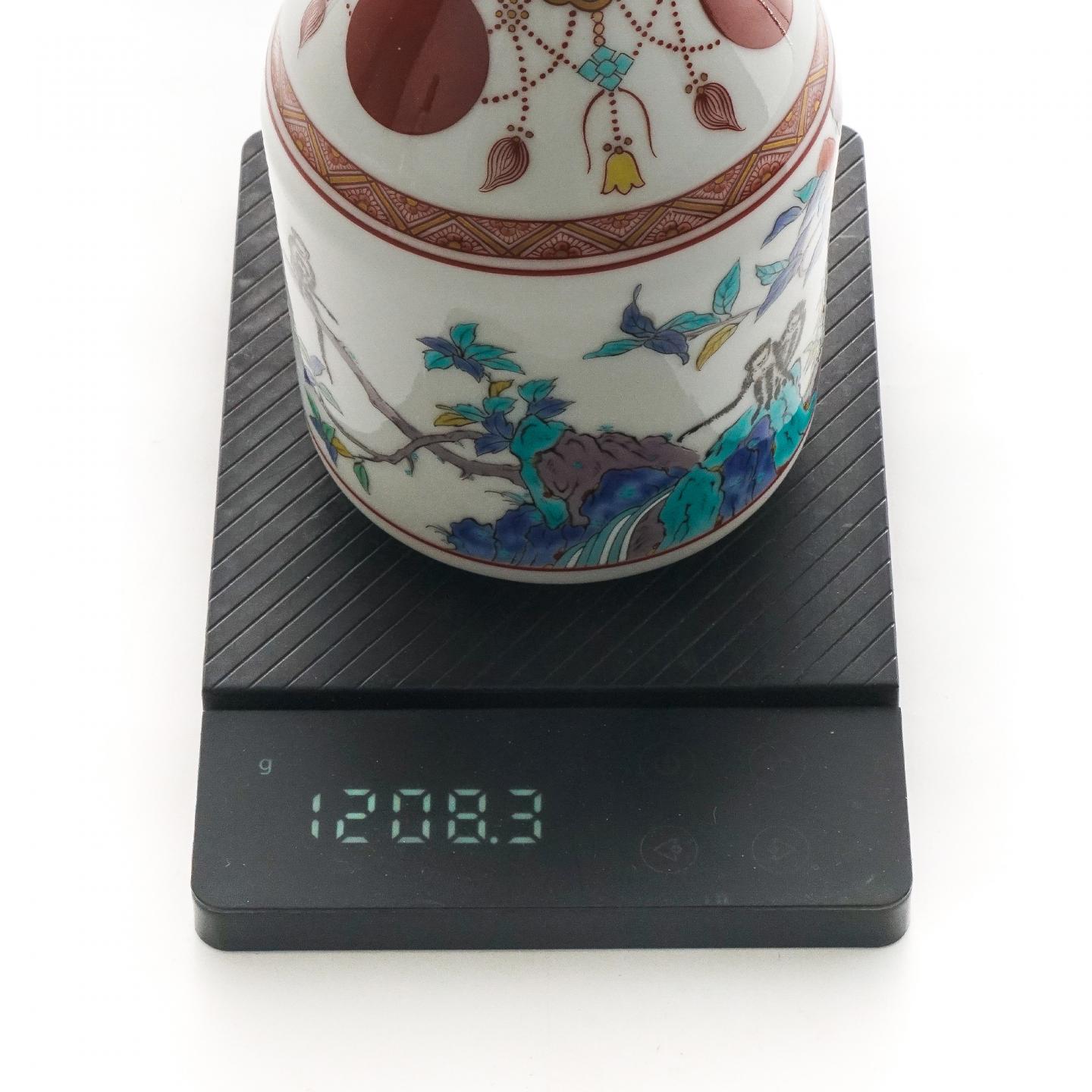 山崎 12年 纯麦 锦赤玉璎珞文风物绘 有田烧 600ml