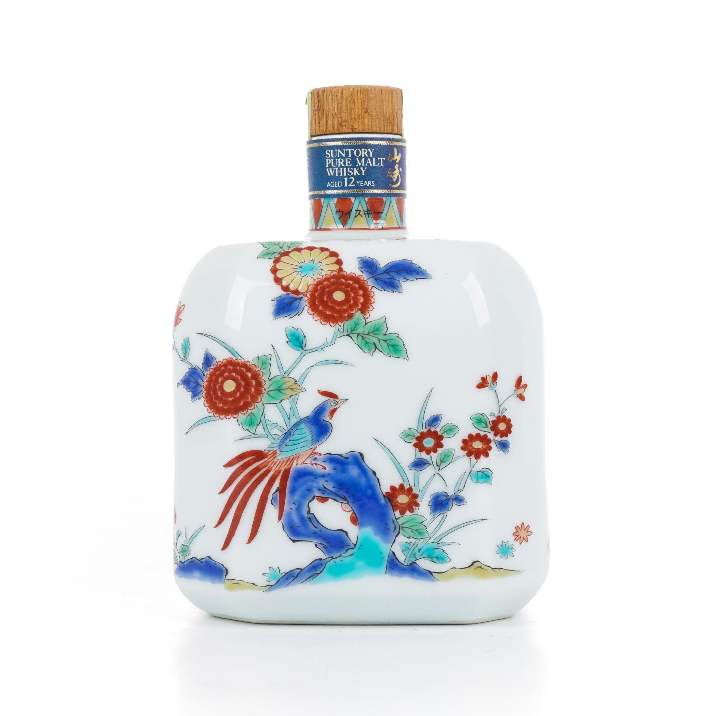 山崎 12年 锦菊凤凰纹 金花标 有田烧 600ml