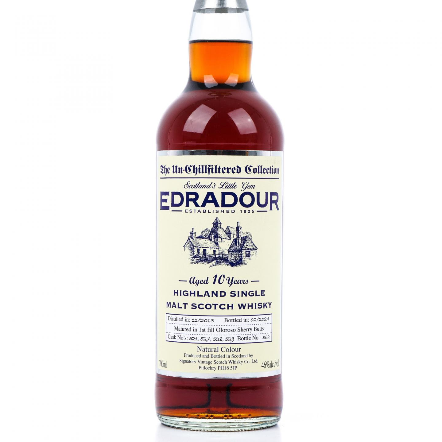 Edradour 埃德拉多尔 10年 2013-2024 SV 雪莉桶